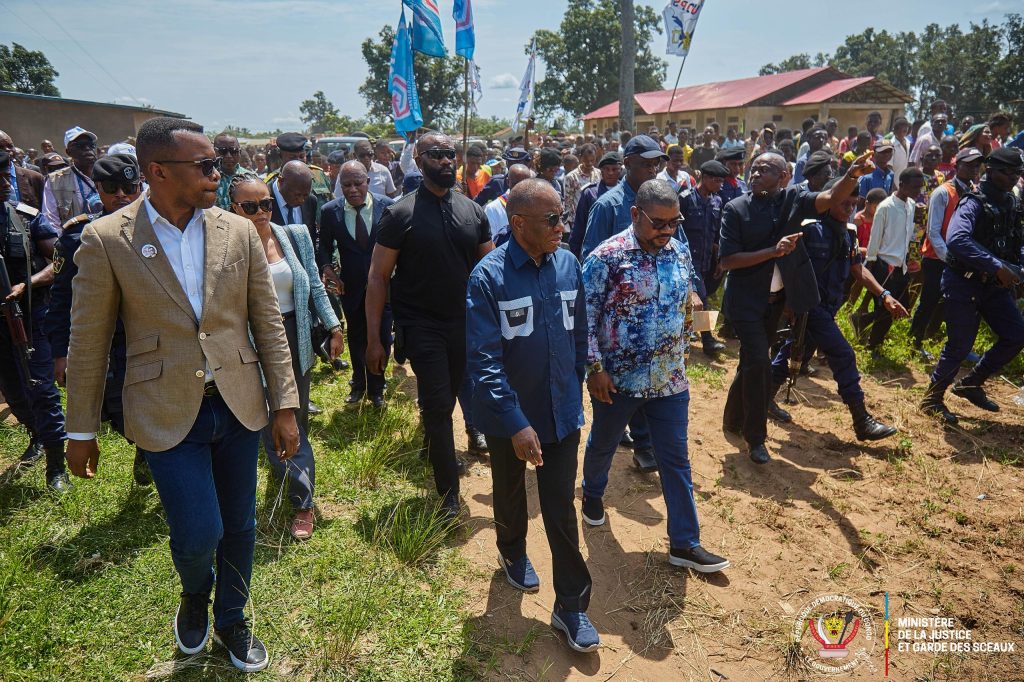 Cérémonie d’inauguration du Tribunal de paix de Demba au Kasaï central par le Ministre d’État à la justice Guillaume Ngefa