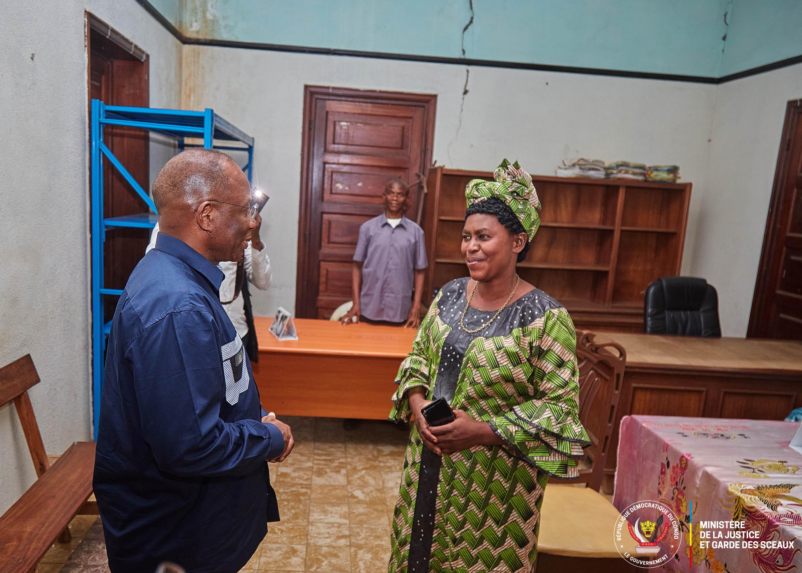 Inspection Cours et Tribunaux du Kasai Central par le Ministre d'État à la Justice Guillaume Ngefa