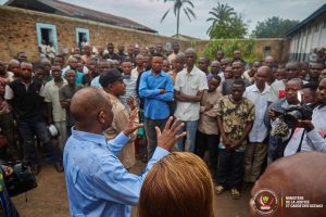 Le Ministre d'État à la justice Guillaume Ngefa inspecte la prison centrale de Kananga en mission officielle au Kasaï central