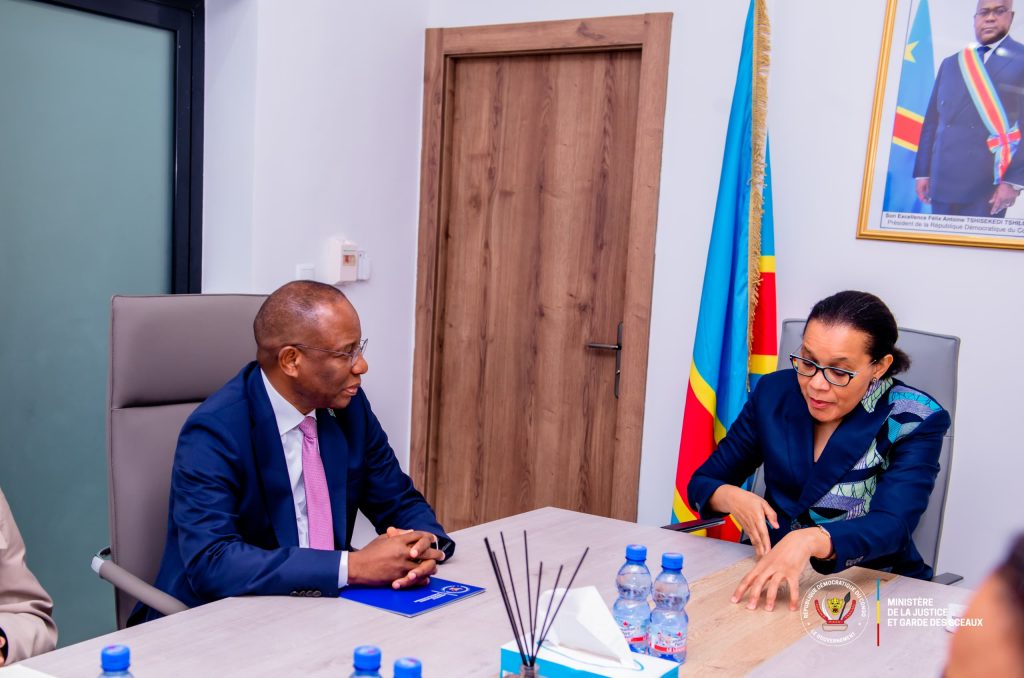 Séance de travail Ministre de la Justice Guillaume Ngefa et son collègue de l'Enseignement Raisa Malu au sujet de la violence dans les milieux scolaires
