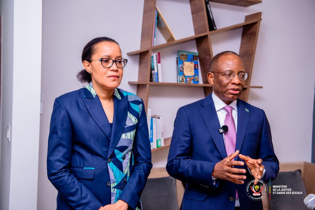 Séance de travail Ministre de la Justice Guillaume Ngefa et son collègue de l'Enseignement Raisa Malu au sujet de la violence dans les milieux scolaires