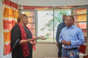 Visite Ministre d'État à la Justice Guillaume Ngefa à l'Inspectorat provincial judiciaire du Kasaï Central à Kananga